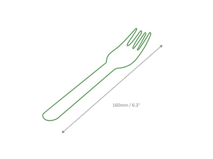 Wooden Forks Biodegradable - Pack of 100