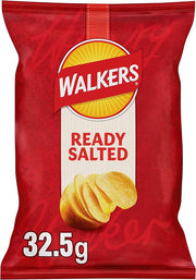 Walkers Crisps: Ready Salted - 32.5g (Box of 32)