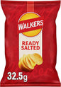 Walkers Crisps: Ready Salted - 32.5g (Box of 32)