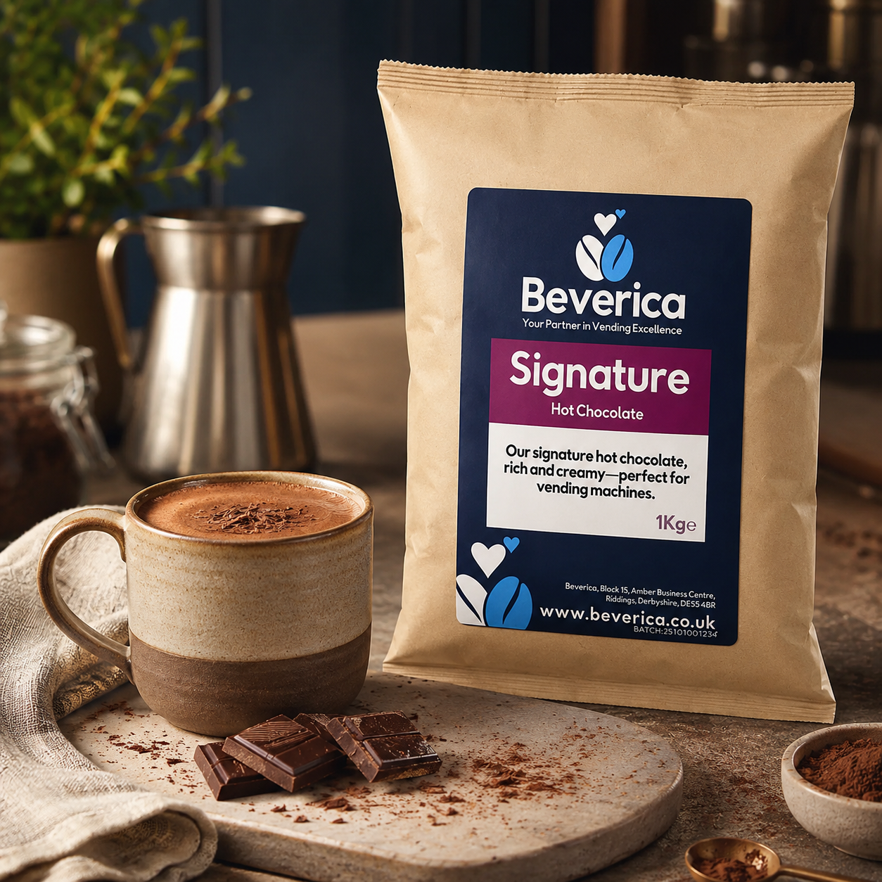 Beverica Signature Premium Hot Chocolate - 1kg