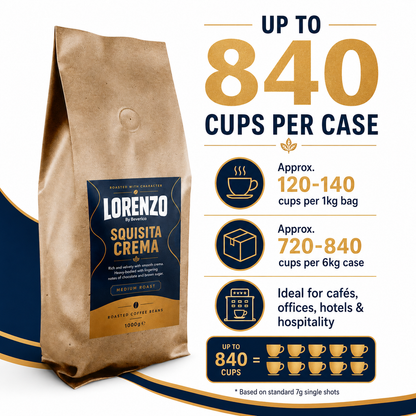Lorenzo Squisita Crema Coffee Beans - 1kg