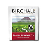 Birchall Tea - English Breakfast - Individually Wrapped Envelope Tea Bags (Fairtrade & Rainforest Alliance - (Box of 250)