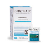 Birchall Peppermint - Individually Wrapped Envelope Tea Bags (Fairtrade) - (Box of 250)