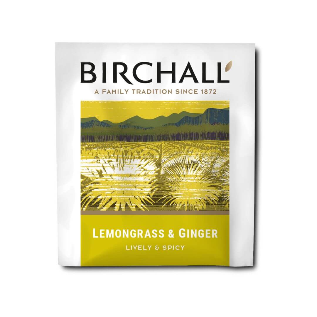 Birchall Tea - Lemongrass & Ginger - Individually Wrapped Envelope Tea Bags - (Box of 250)