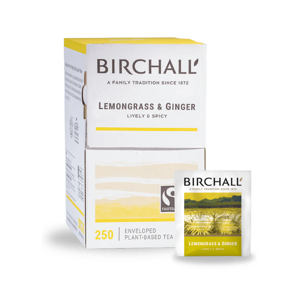 Birchall Tea - Lemongrass & Ginger - Individually Wrapped Envelope Tea Bags - (Box of 250)