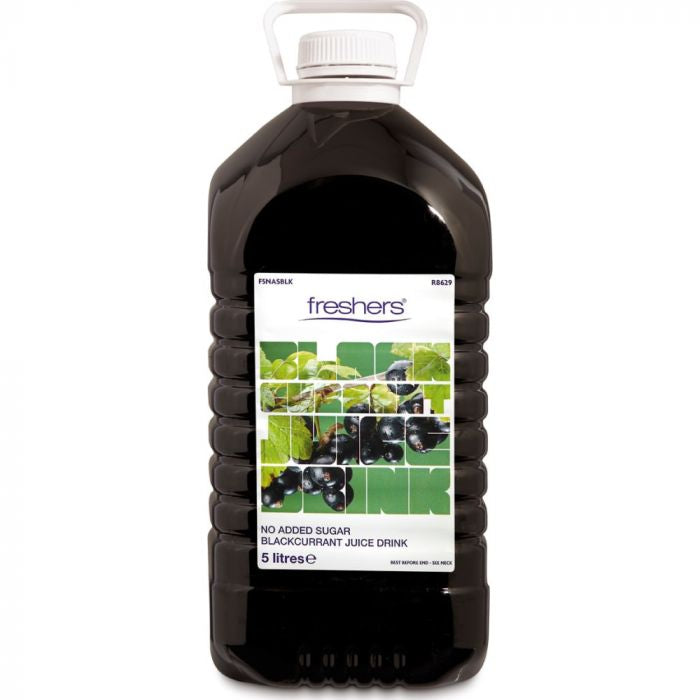 Freshers Blackcurrent Squash - No Added Sugar - 5l