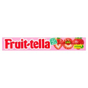 Fruit-tella Strawberry Chewy Sweets With Fruit Juice - 41g (Box of 40)