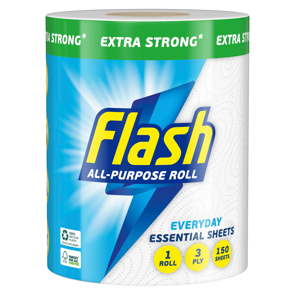 Flash All-Purpose Everyday Essential Sheets - 1 x 150 Sheets (3Ply)