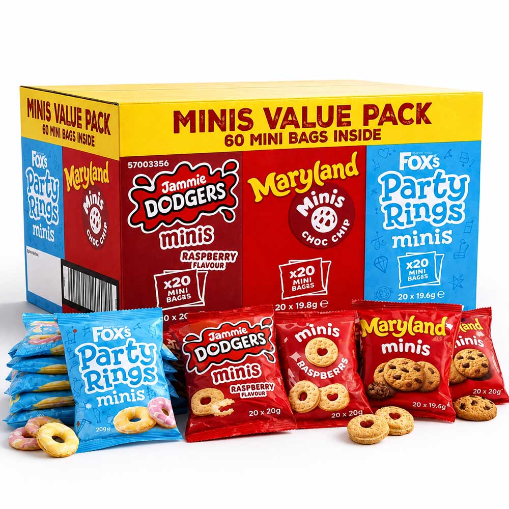 Fox's Mini Biscuits Variety Box - Box of 60