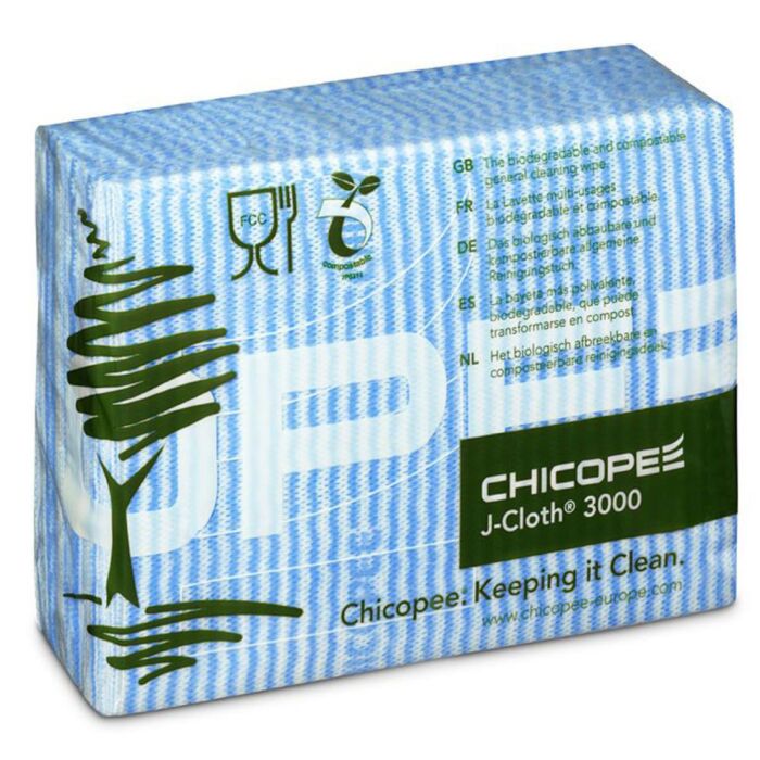 Chicopee J-Cloth 3000 Folded Blue - Pack of 50