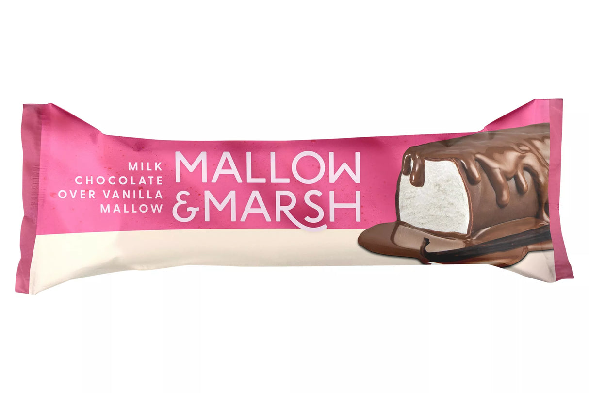 Mallow & Marsh Vanilla Marshmallow in Milk Chocolate – 35g (Box of 12)