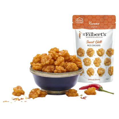Mr Filbert's Sweet Chilli Rice Crackers – 40g (Box of 12)