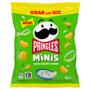 Pringles Minis Sour Cream & Onion Potato Crisps - 40g (Box of 28)