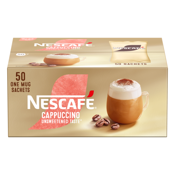 Nescafe Gold Cappuccino: Individual Coffee Stick Portions - (Box of 50)