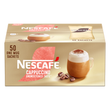 Nescafe Cappuccino Unsweetened Taste: Individual Coffee Stick Portions - (Box of 50)