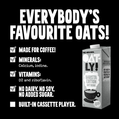 Oatly Barista Edition Oat Drink - 1L (Case of 6)