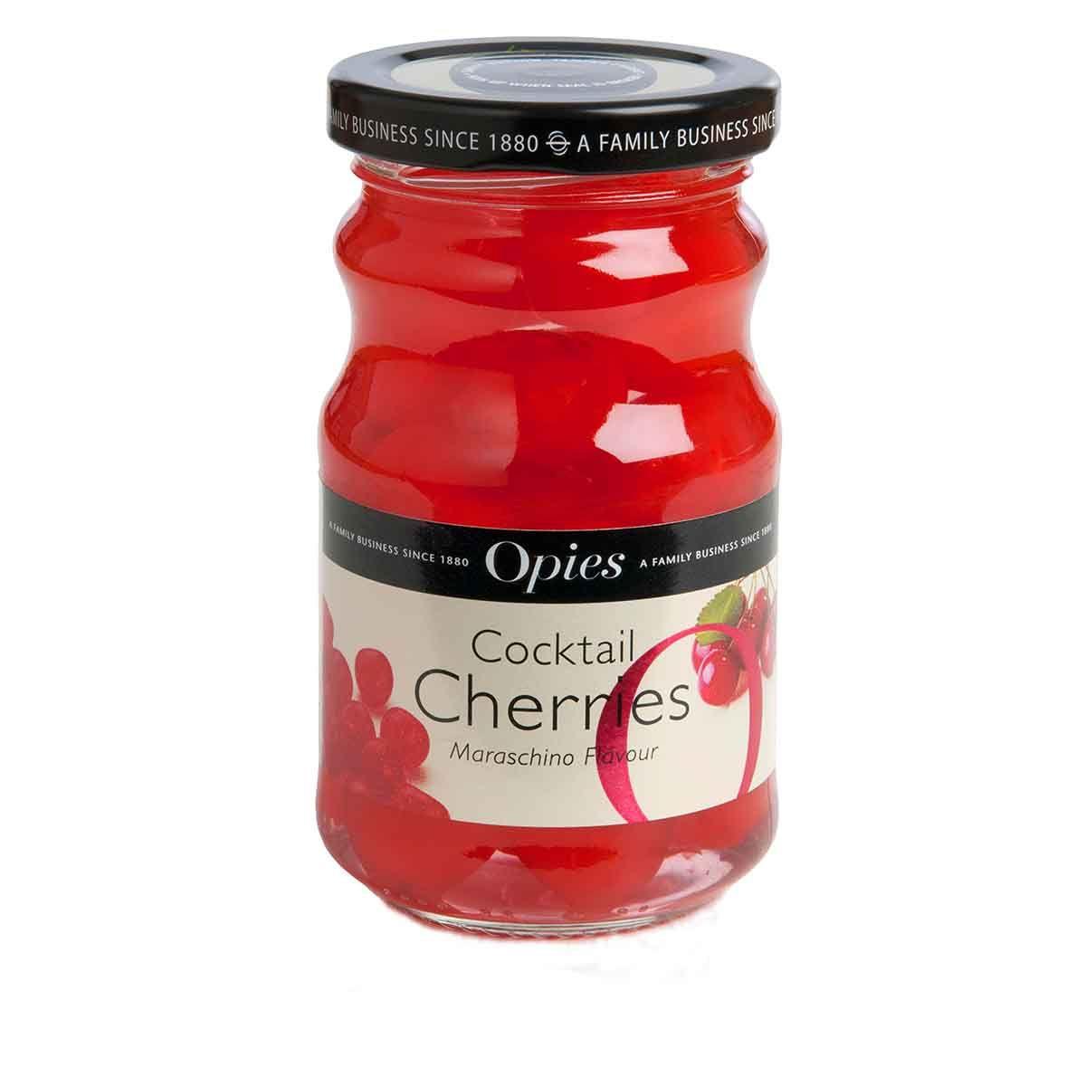 Opies - Red Maraschino Cocktail Cherries - 225g - Vending Superstore