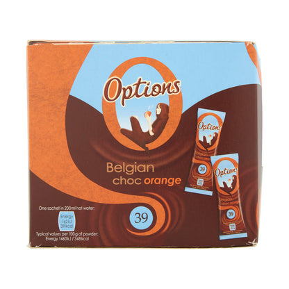 Options Orange Hot Chocolate Sachet Portions (Box of 30)