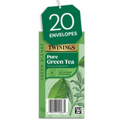 Twinings Pure Green Tea Individually Wrapped Envelope Tea Bags – 20 Pack