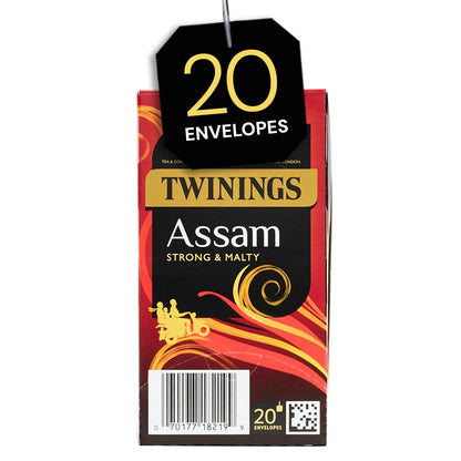 Twinings Assam Individually Wrapped Envelope Tea Bags – 20 Pack