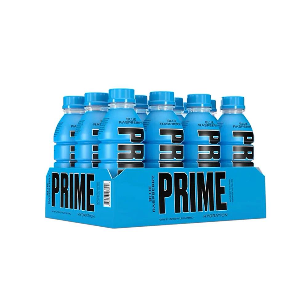 PRIME Hydration Blue Raspberry Bottles (12 Pack) 500ml x 12 - Vending Superstore