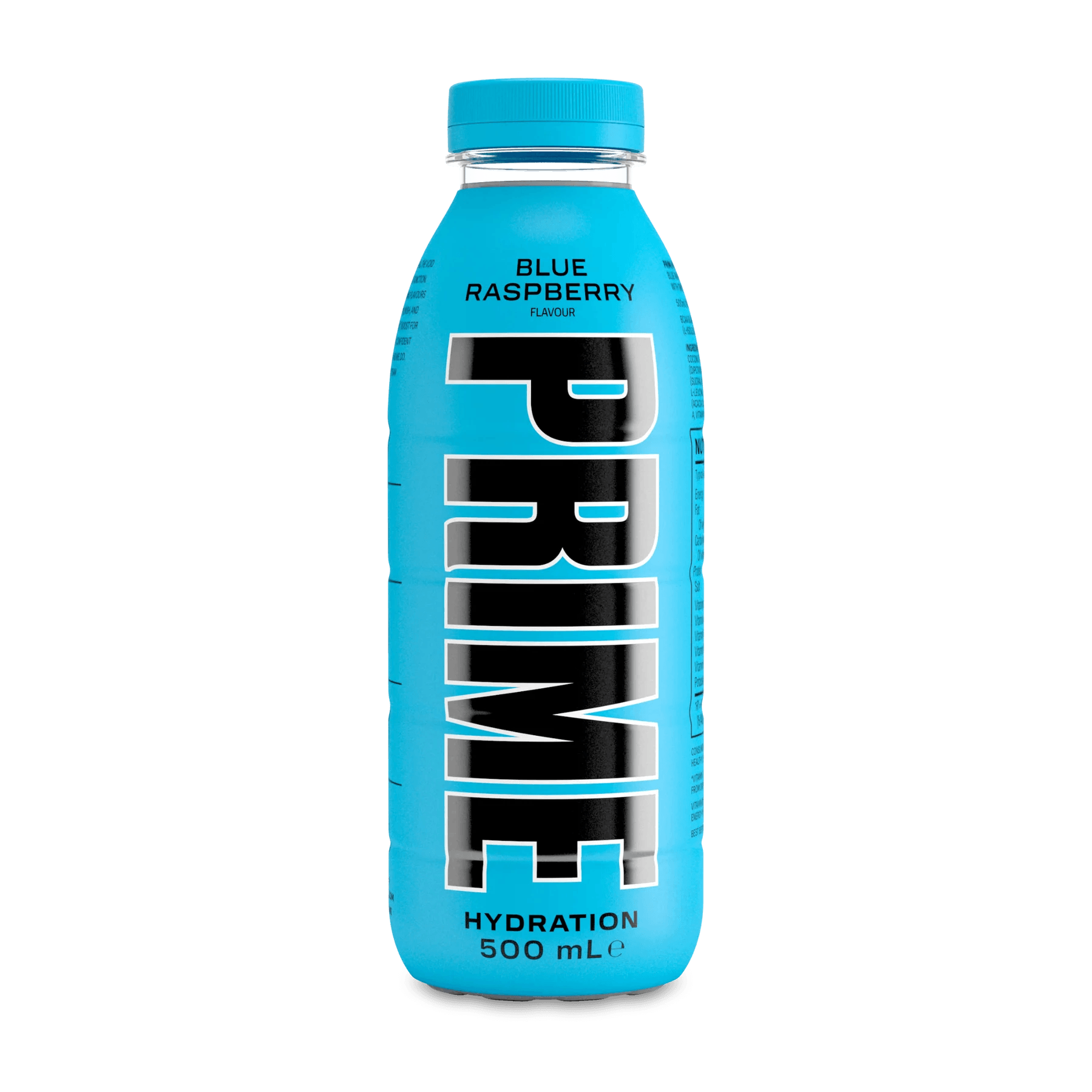 PRIME Hydration Blue Raspberry Bottles (12 Pack) 500ml x 12 - Vending Superstore