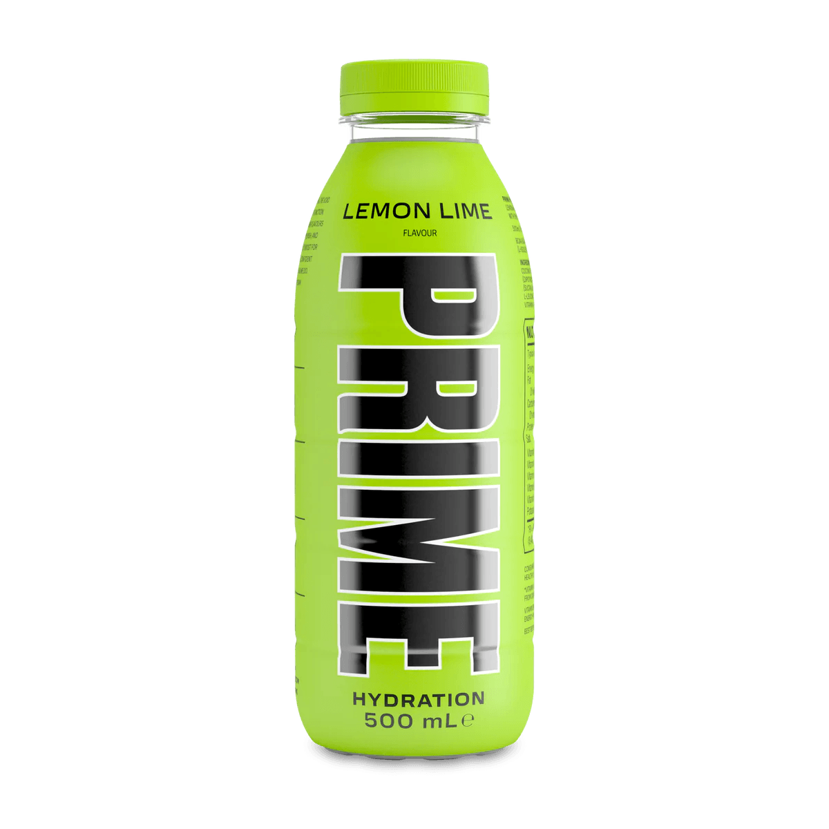 PRIME Hydration Lemon & Lime Bottles (12 Pack) 500ml x 12 - Vending Superstore