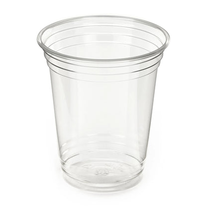 14oz Clear Plastic Cold Cups - rPET Smoothie Cups - Case of 1000