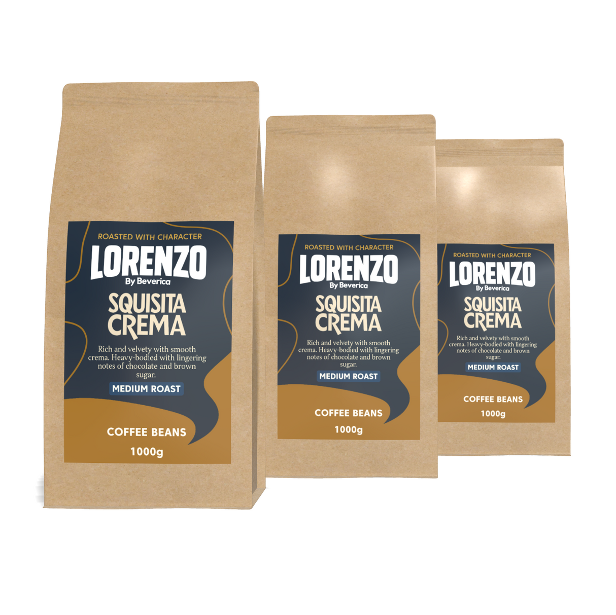 Lorenzo Coffee - Squisita Crema Blend - Premium Coffee Beans (Full Case or 1KG Bags)