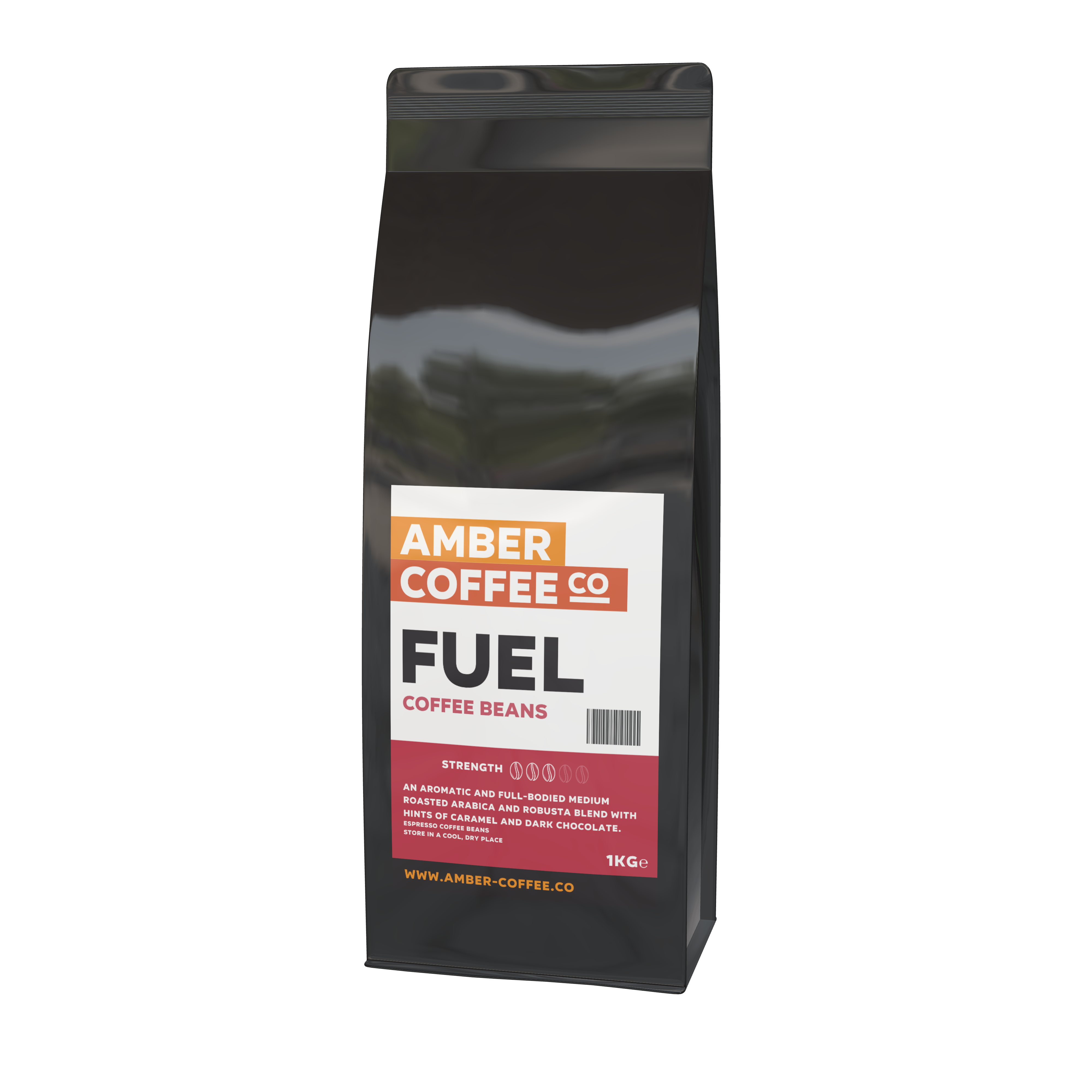 Amber Coffee Co - Fuel Blend - Premium Coffee Beans (Full Case 6 x 1KG Bags)
