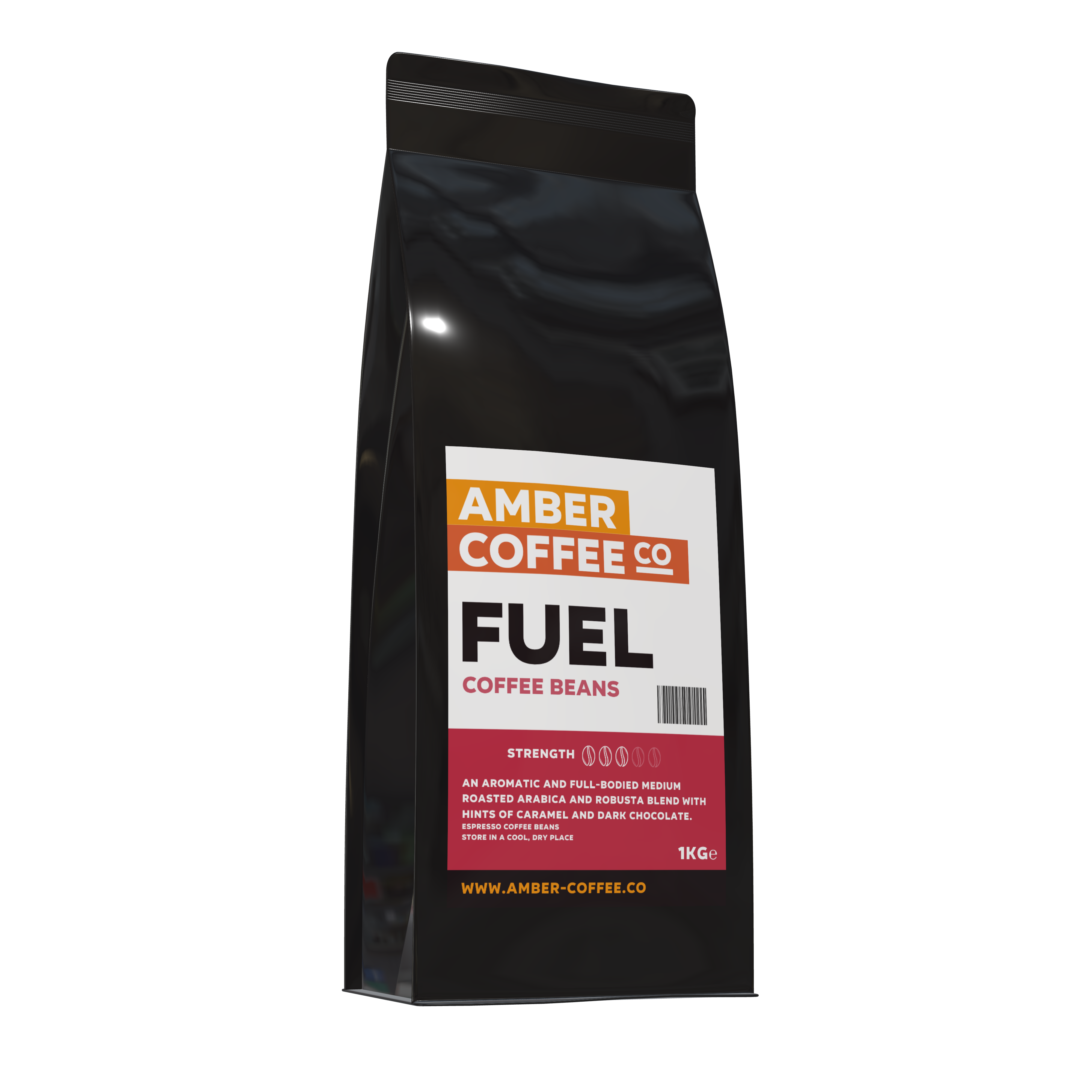 Amber Coffee Co - Fuel Blend - Premium Coffee Beans (Full Case 6 x 1KG Bags)