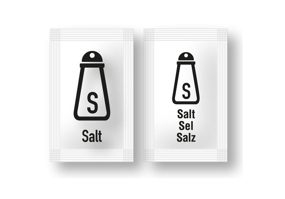 Salt Individually Wrapped Sachets - (Box of 2000)