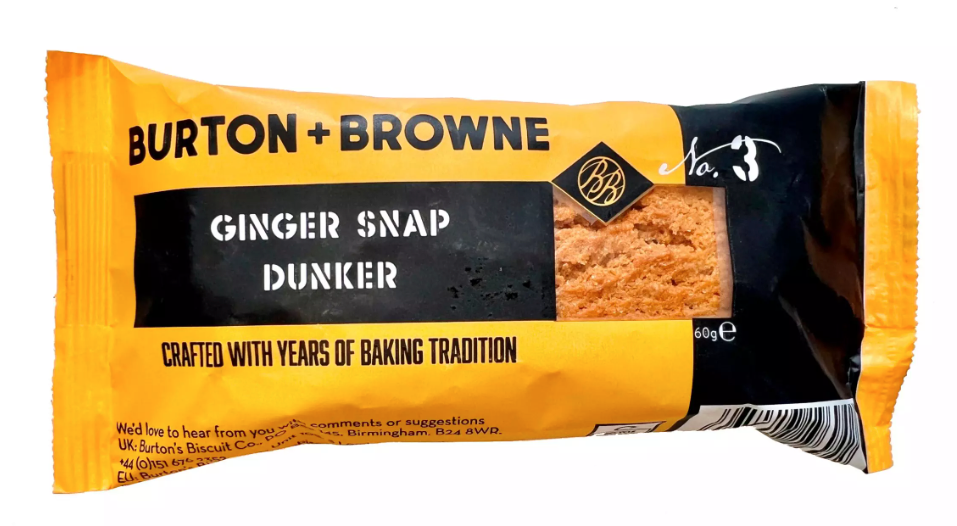 Burton & Browne Ginger Snap Dunker Biscuit Twinpacks (Box of 24)