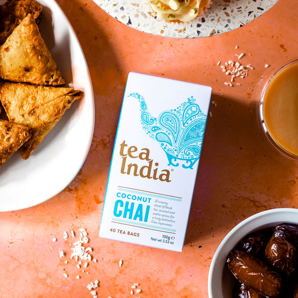 Tea India - Coconut Chai Tea Bags - (Pack of 40)