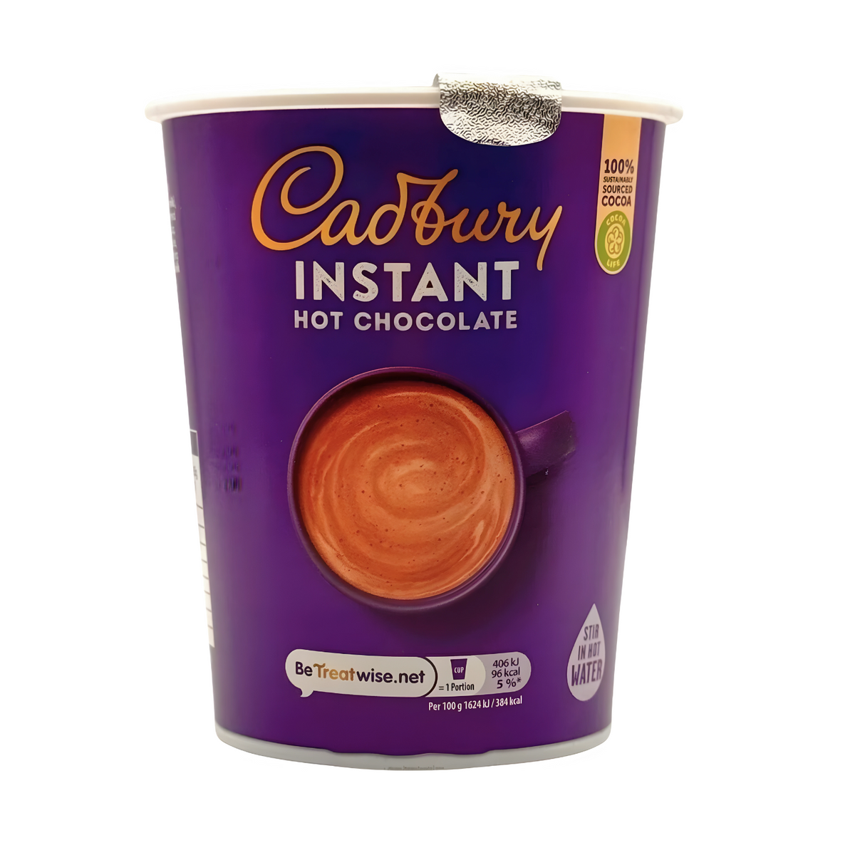 12oz Foil Sealed Drinks - Cadbury Hot Chocolate - Nescafe & Go Compatible (Pack of 10 Cups)