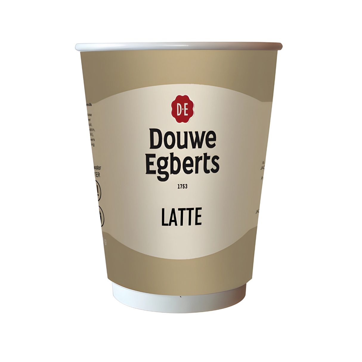 12oz Foil Sealed Drinks - Douwe Egberts Latte - Nescafe & Go Compatible (Pack of 10 Cups)