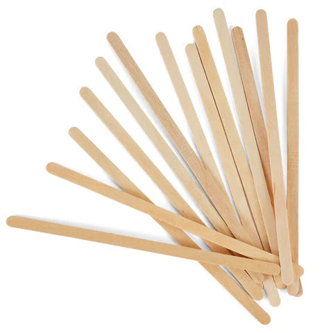 7.5" Wooden Tea & Coffee Stirrers - Pack of 1000