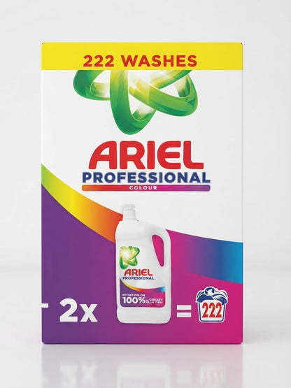 Ariel Professional Washing Liquid Colour - Duo Pack 2 x 4.995L (222 Washes)