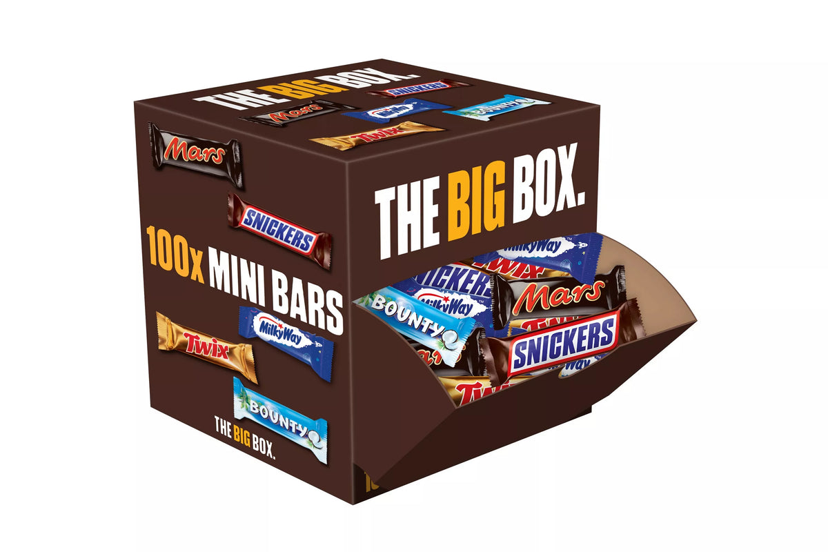 Mars Chocolate Favourites Fun Size Big Box - Box of 100