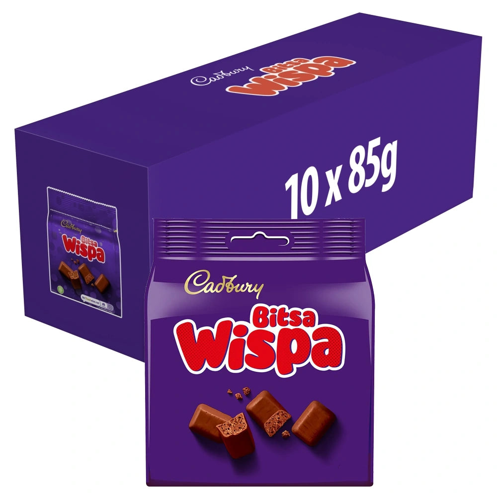 Cadbury Bitsa Wispa Bag - 85g (Pack of 10)