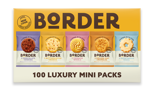 Border Biscuits Mini Packs - 5 Varieties Twin Pack (Box of 100)