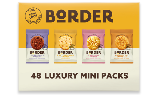 Border Biscuits Mini Packs - 4 Varieties Twin Pack (Box of 48)
