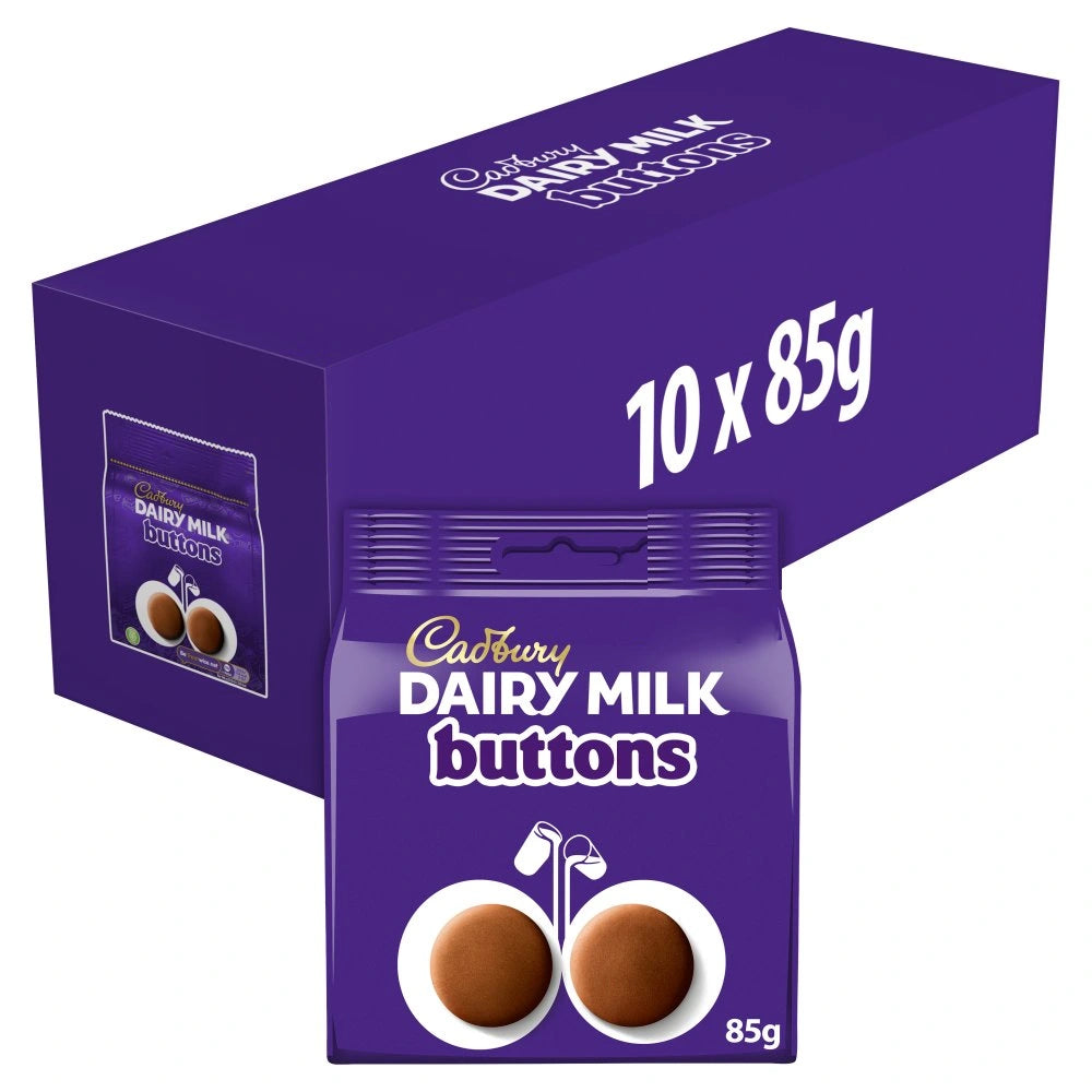 Cadbury Giant Buttons Bag - 85g (Pack of 10)