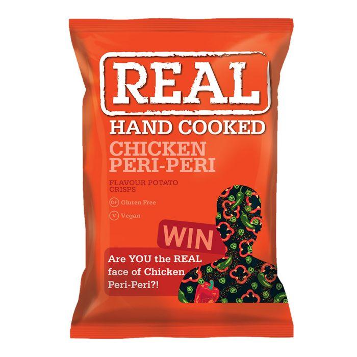 Real Crisps: Peri Peri Chicken - 24 x 35g - Vending Superstore