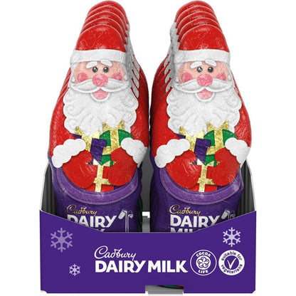 Cadburys Dairy Milk Hollow Chocolate Santa (Pack of 8)