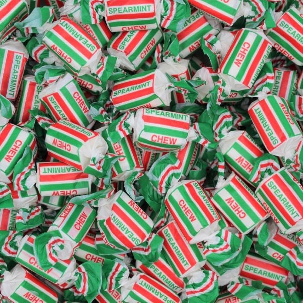 The Real Candy Co Individually Wrapped Spearmint Chews 3kg