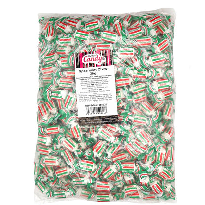 The Real Candy Co Individually Wrapped Spearmint Chews 3kg