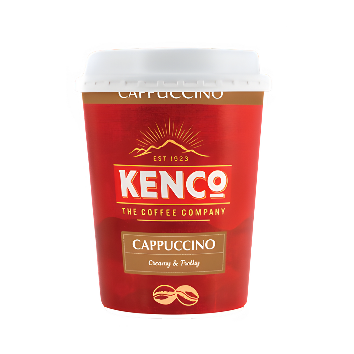 12oz Foil Sealed Drinks - Kenco Cappuccino - Nescafe & Go Compatible (Pack of 8 Cups)