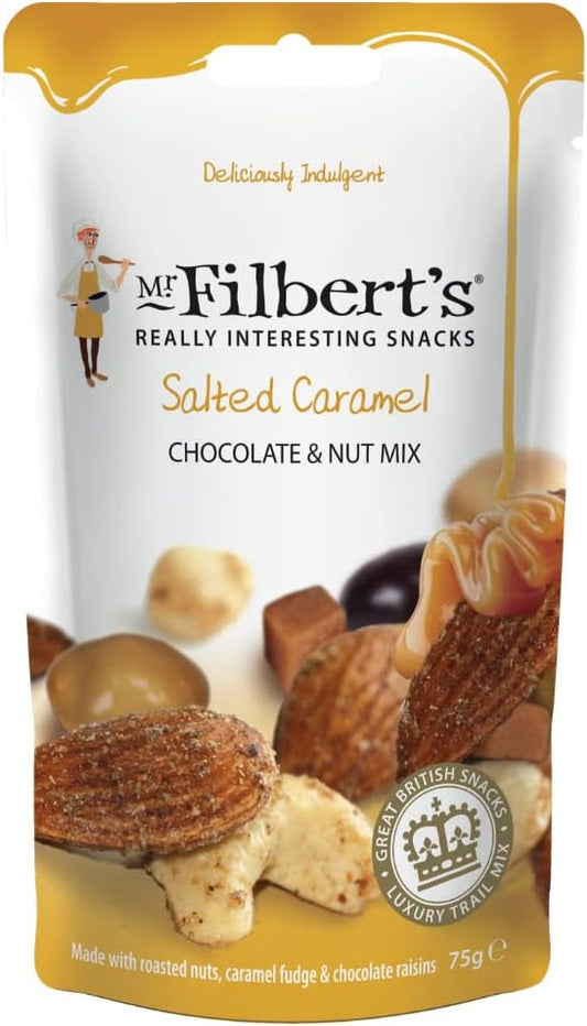 Mr Filbert's Salted Caramel Chocolate and Nut Mix 75g - (Box of 15)