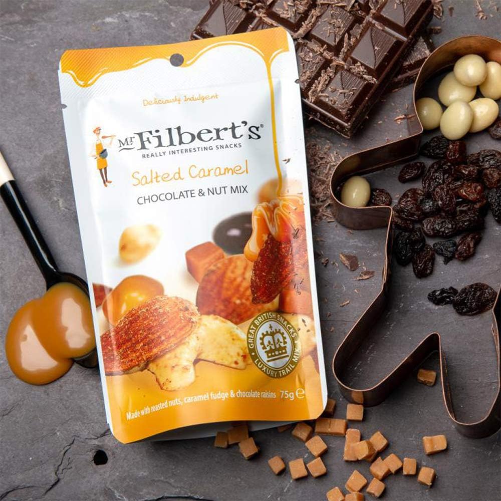Mr Filbert's Salted Caramel Chocolate and Nut Mix 75g - (Box of 15)